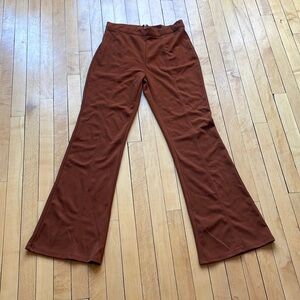 Rust Colored Flare Dress Slacks